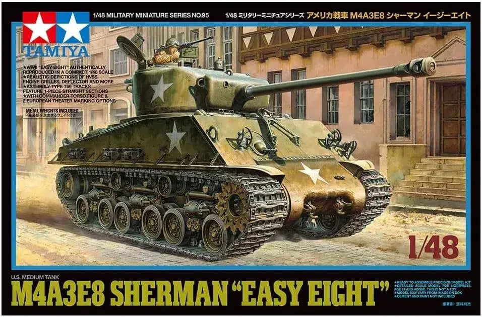 Tamiya M4A3E8 Sherman Easy Eight 48 Scale Plastic Model