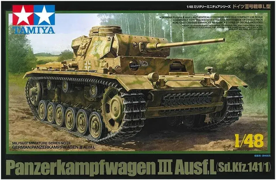 Tamiya Panzer III L Tank Plastic Model Kit