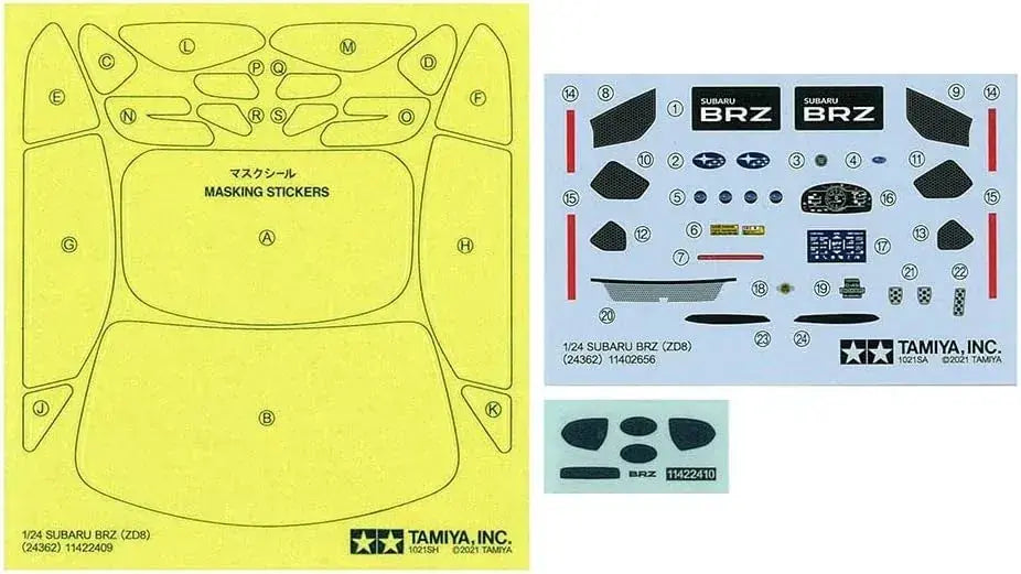 Tamiya Subaru BRZ ZD8 1 24 Plastic Model Kit