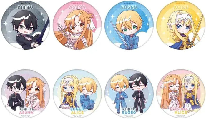 Tapioca Sword Art Online Wai Wai Can Badge 8 Pack Box