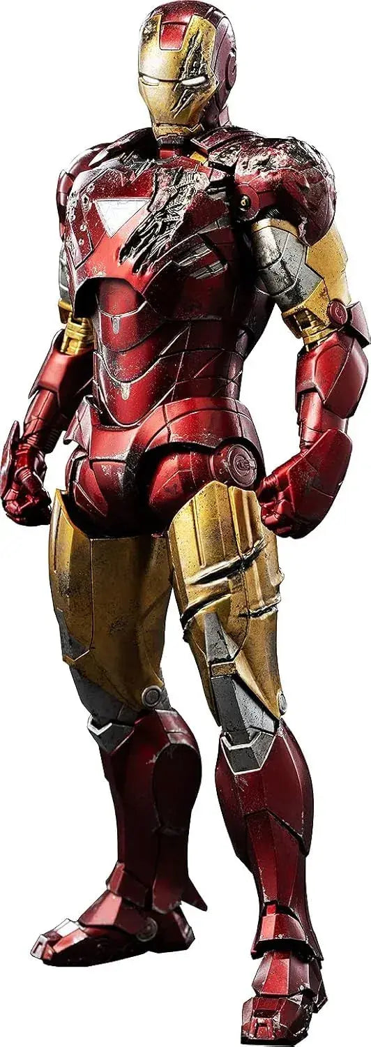 threezero Iron Man Mark 6 Battle Damaged Figure ABS PVC