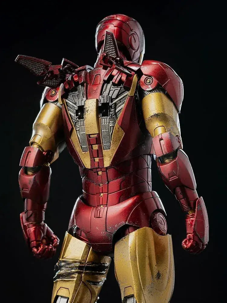 threezero Iron Man Mark 6 Battle Damaged Figure ABS PVC