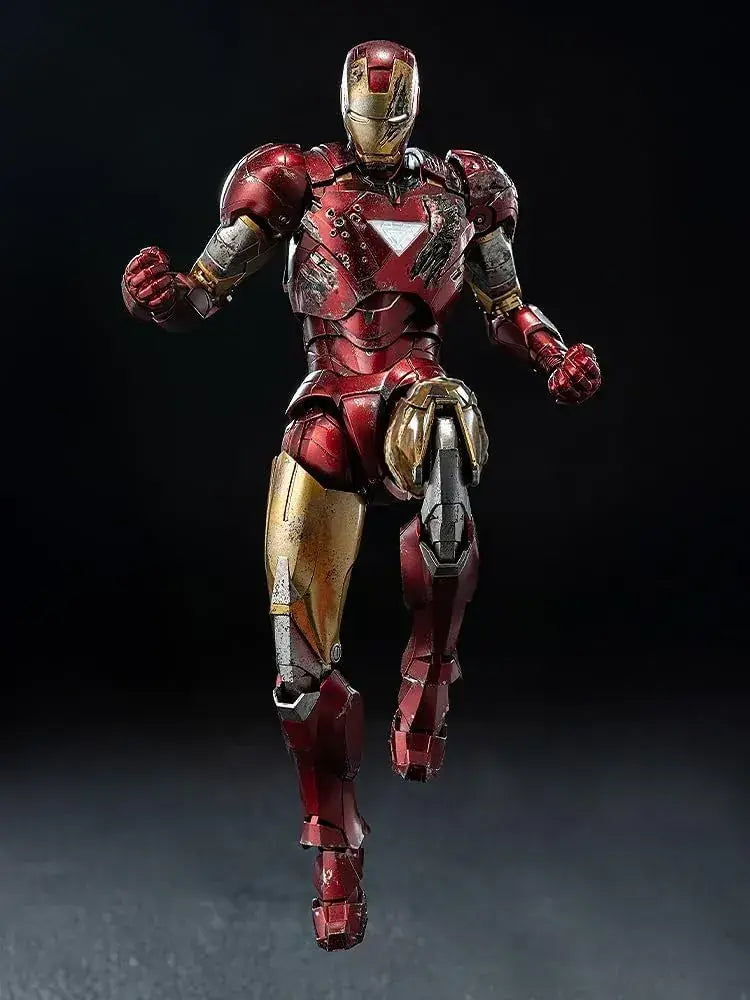 threezero Iron Man Mark 6 Battle Damaged Figure ABS PVC