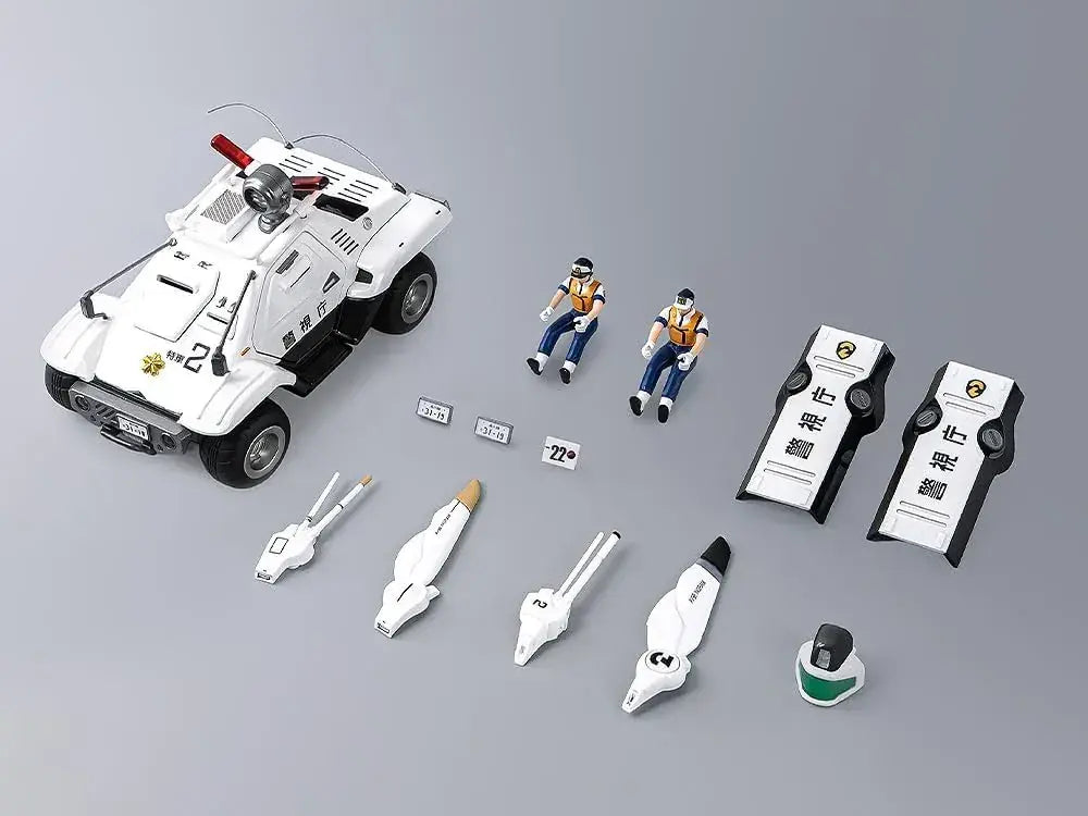 Threezero Mobile Police Patrol Robot Type 98 Command Car Model