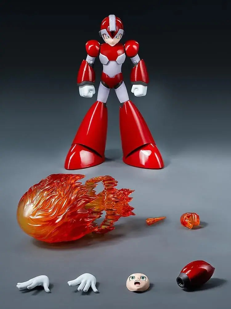 Threezero Rockman X Rising Fire Action Figure Painted Metal