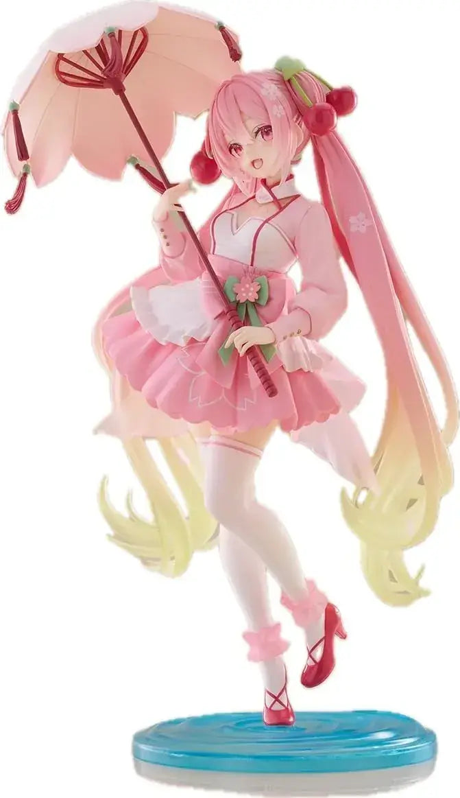 Thunder Tech Sakura Miku AMP Figure Sakura Dress Version