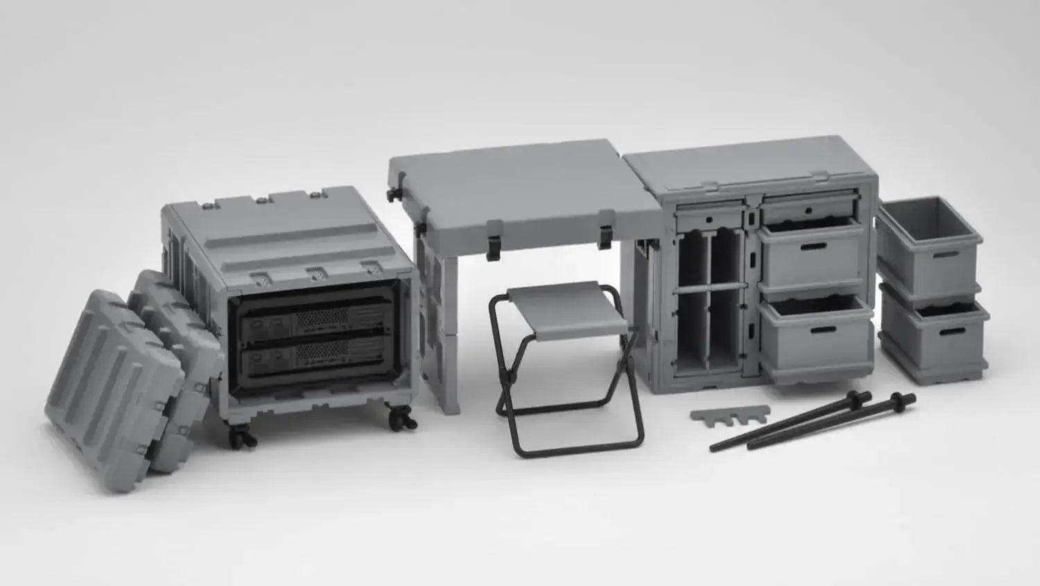 Tomytec Little Armory LD055 Field Desk A3 Unpainted Kit