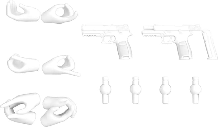 Tomytec Little Armory Megami Device Gun Handle White Plastic