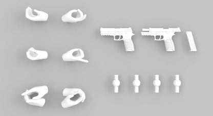 Tomytec Little Armory Megami Device Gun Handle White Plastic