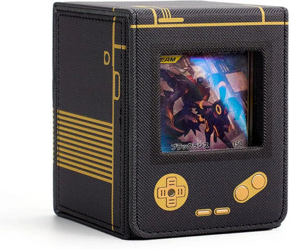Venssu Collectible Card Case Deck Box Game Card Holder - Black - 729767709178