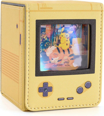 Venssu Collectible Card Case Deck Box Game Card Holder - Yellow - 729767708607