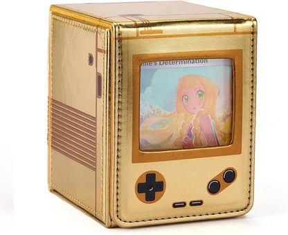 Venssu Collectible Card Case Deck Box Game Card Holder - Gold - 722891995660