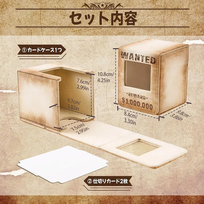 Venssu Trading Card Deck Case 100 Cards Double Layer Vertical