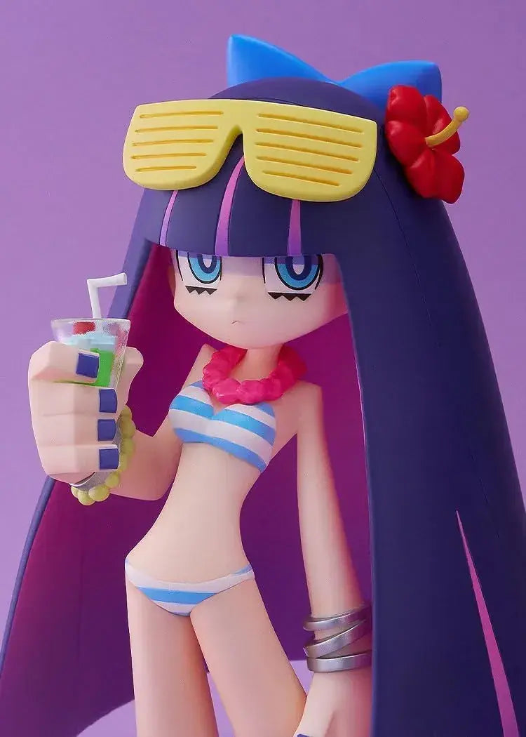 Wave Panty and Stocking with Garterbelt Beach Queens PVC