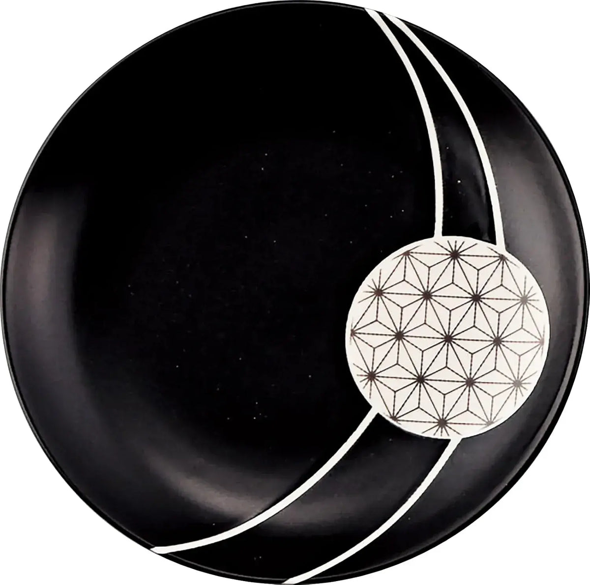 Yamaka Chiiwaa Character Ceramic Plate - Black - 4979855118498