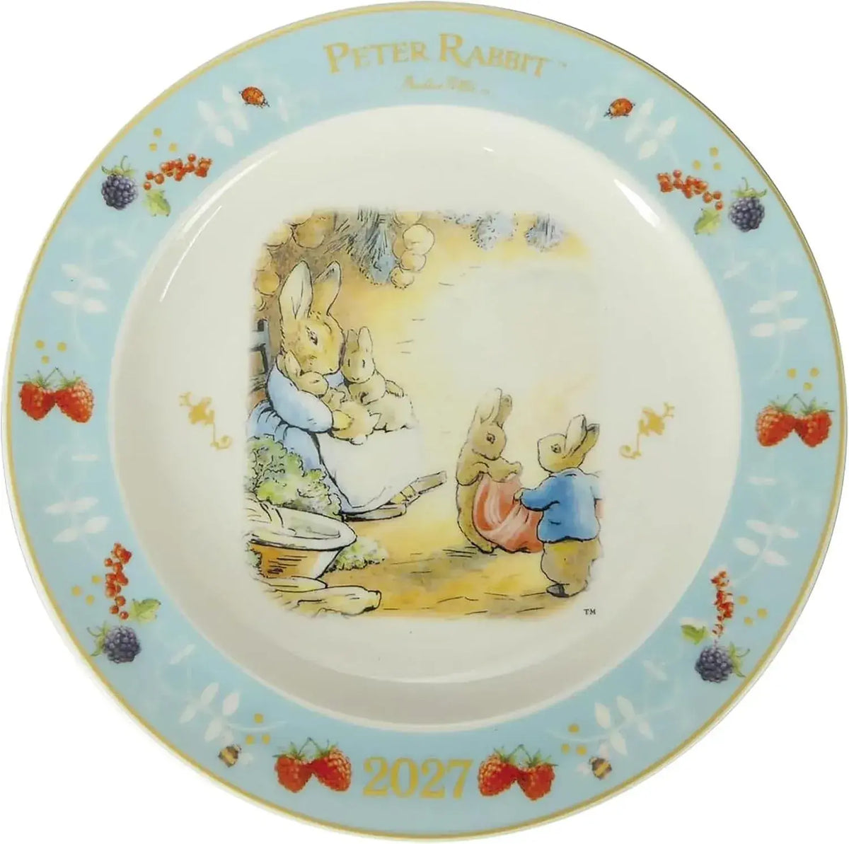 Yamaka Chiiwaa Character Ceramic Plate - Pale Blue - 4979855145197