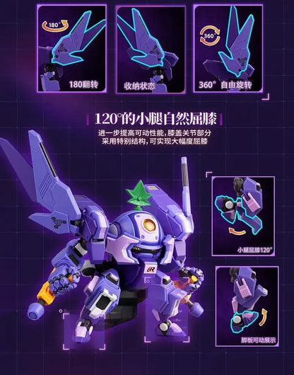 Yi Li Chuang Wan Fruty ROBO Turbo Grape Plastic Model Kit