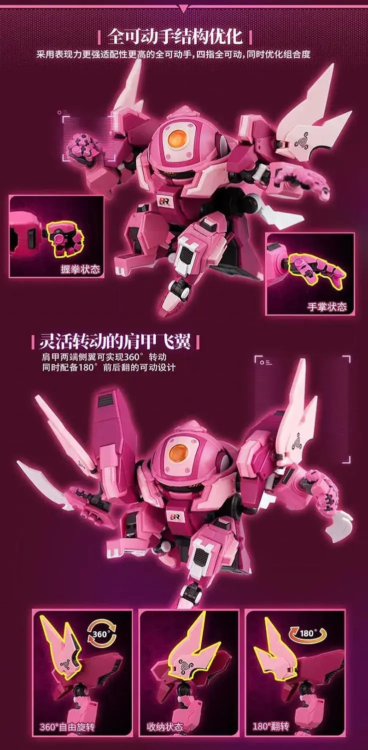 Yi Li Chuang Wan Fruty Robot Peach Surfer ABS PVC Model Kit