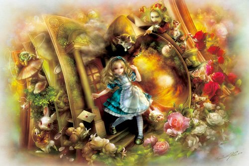 APPLEONE Jigsaw Puzzle 1000-678 Alice In Wonderland 1000 Pieces