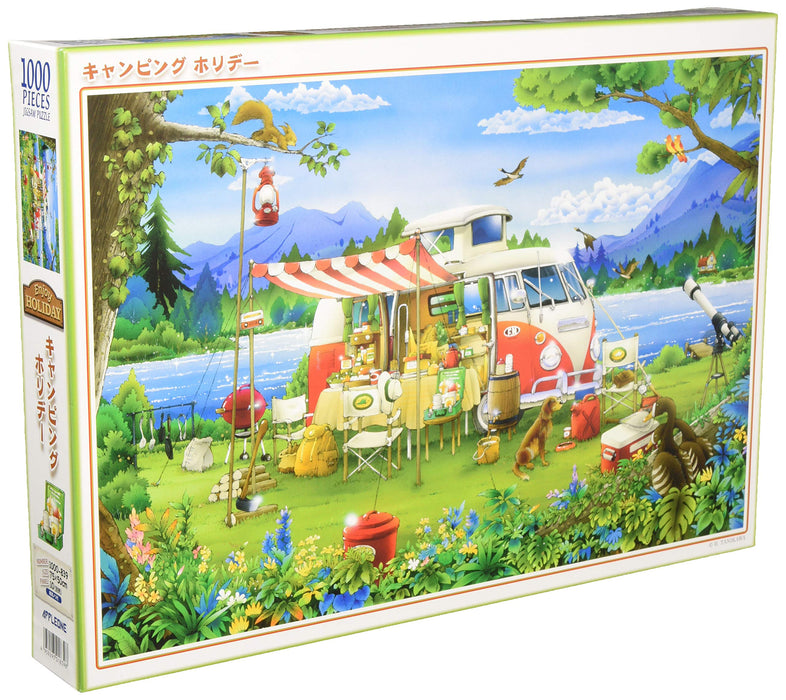 APPLEONE Puzzle 1000-839 Hiroyuki Tanikawa Campingurlaub 1000 Teile