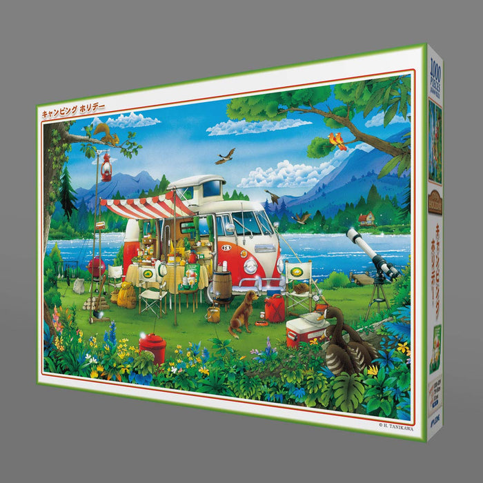 APPLEONE Puzzle 1000-839 Hiroyuki Tanikawa Campingurlaub 1000 Teile