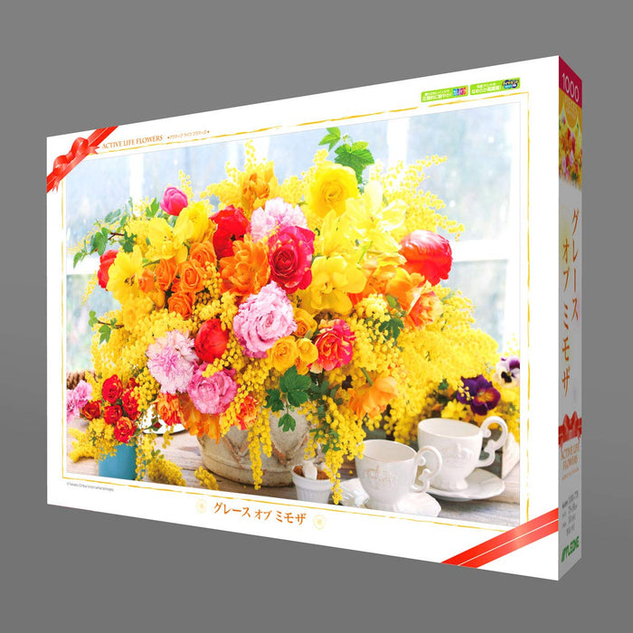 APPLEONE Jigsaw Puzzle 1000-778 Flower Art Grace Of Mimosa 1000 Pieces