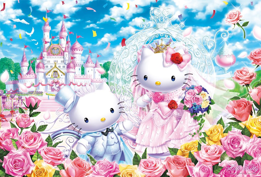 BEVERLY Puzzle 31-400 Sanrio Hello Kitty Castle Wedding 1000 pièces