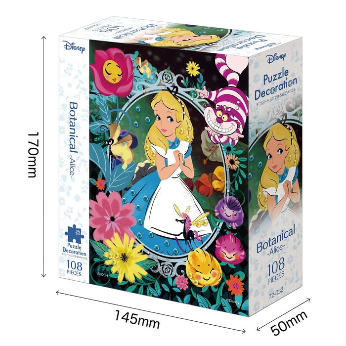 EPOCH 72-032 Puzzle Disney Alice au Pays des Merveilles Botanique Alice Décoration Puzzle 108 Pièces