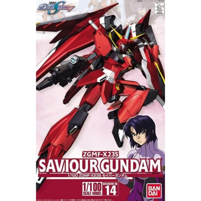 BANDAI Hg Gundam Seed Destiny Zgmf-X23S Saviour Gundam 1/100 Scale Kit
