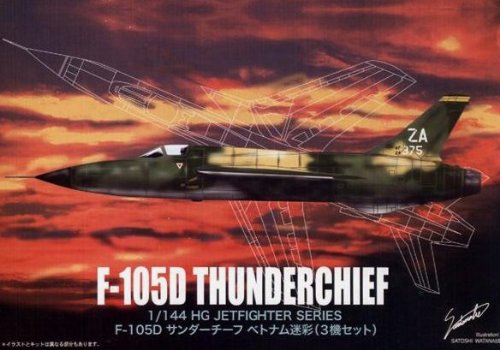 1/144 Hg Jet Fighter No. 17 F105 Thunder Team