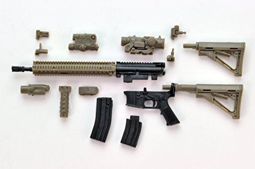 1/12 Little Armory La037 M4a1 Sopmod Block 2 Type Plastic Model