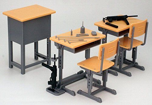 1/12 Little Armory Ld011 Designated Defense School's Desk Grease Gun Set