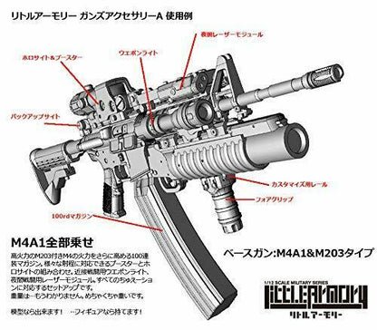 1/12 Little Armory Ld022 Guns Accessory A2 Military Carbine Mod Plastic Model
