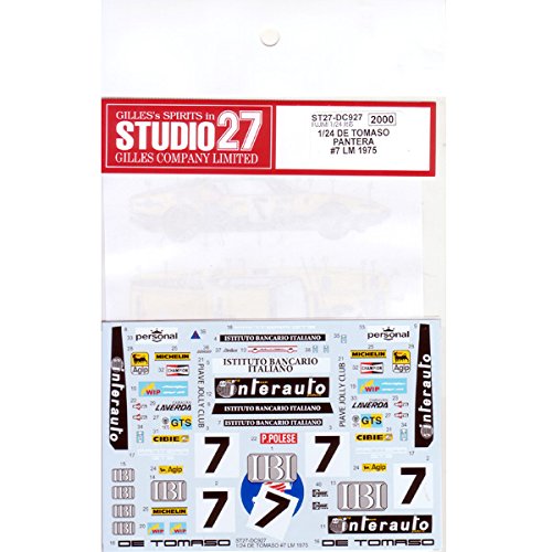 Studio27 Decal For De Tomaso 7 Lm 1975 1/24 Japanese Car Decal Accessories For Model Car