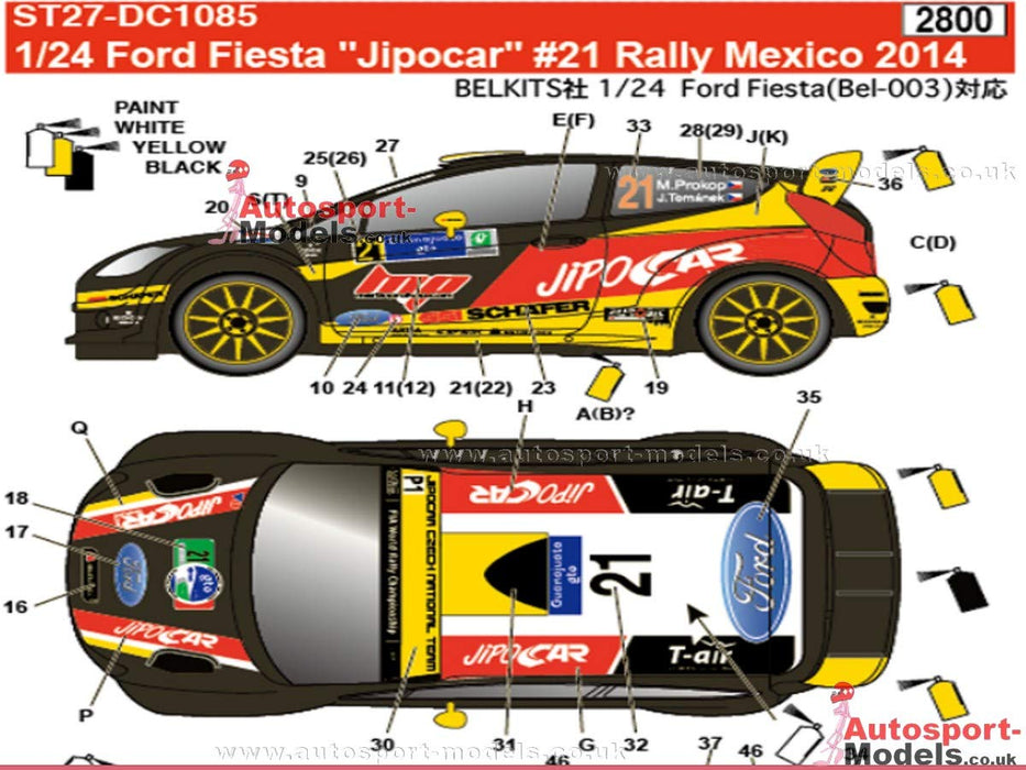 1/24 Fiesta "Jipocar" #21 Rallye du Mexique 2014