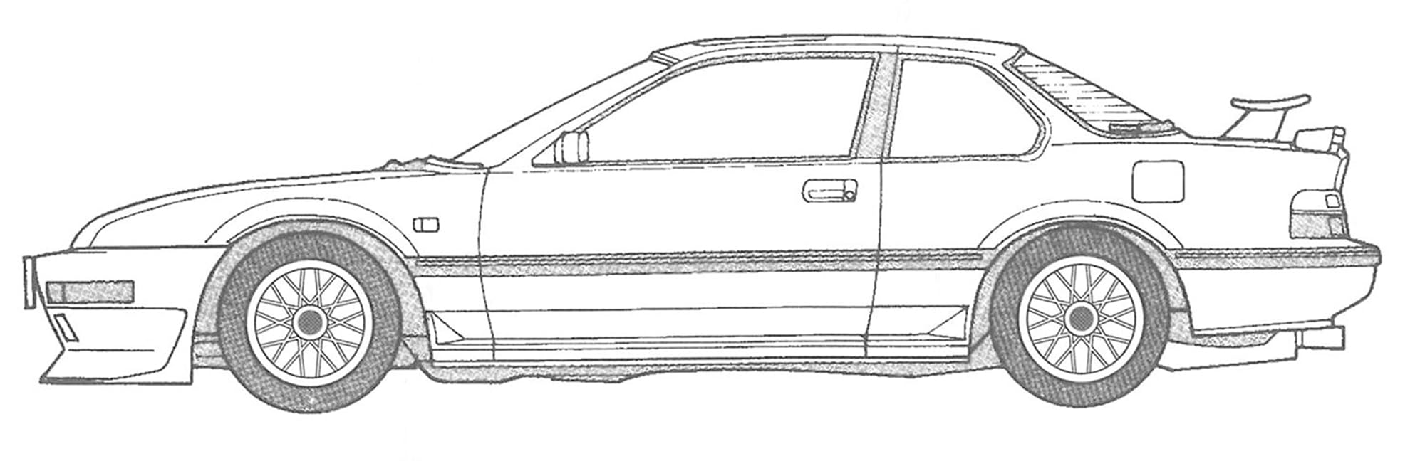 1/24 Fujimi Model Honda Prelude 2.0Si Tuning Version Plastic Model