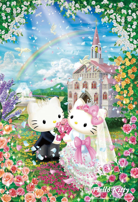 Beverly Jigsaw Puzzle L74-171 Hello Kitty Sweet Wedding (150 L-Pieces) Hello Kitty Puzzles