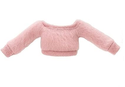 1/6 Azone Intl Off Shoulder Knit Tops Strawberry Pink For Pureneemo Doll