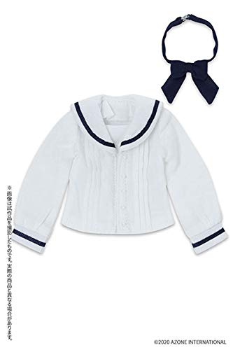 1/6 Pnxs Sailor Ribbon Blouse Ii For Pureneemo White X Navy (For Doll)