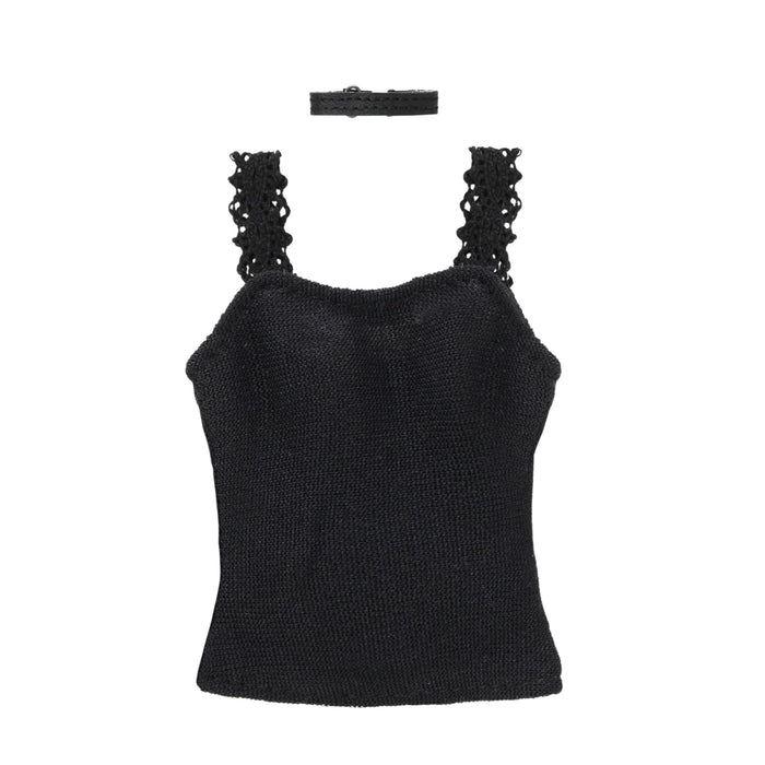 Azone Intl 1/6 Pnm Choker & Camisole Set Black