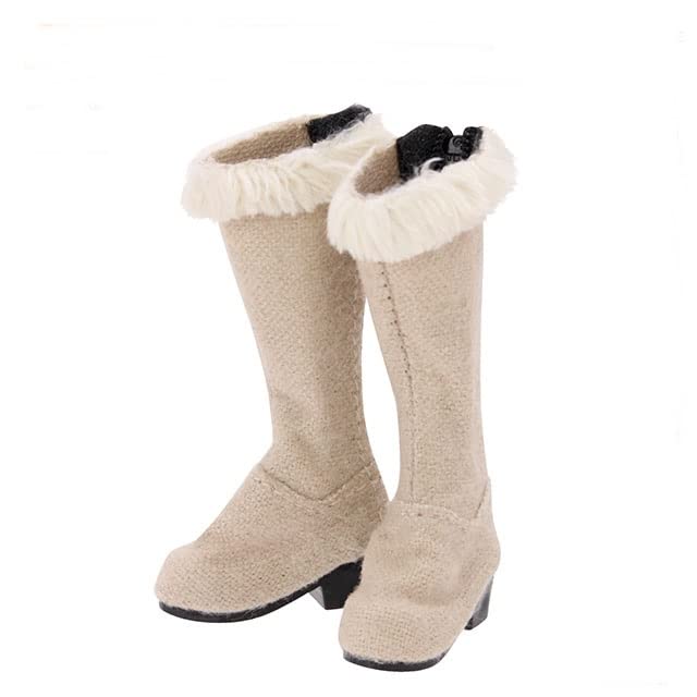 Azone Intl 1/6 Fur Suede Boots Beige PNS2 Wicked Style