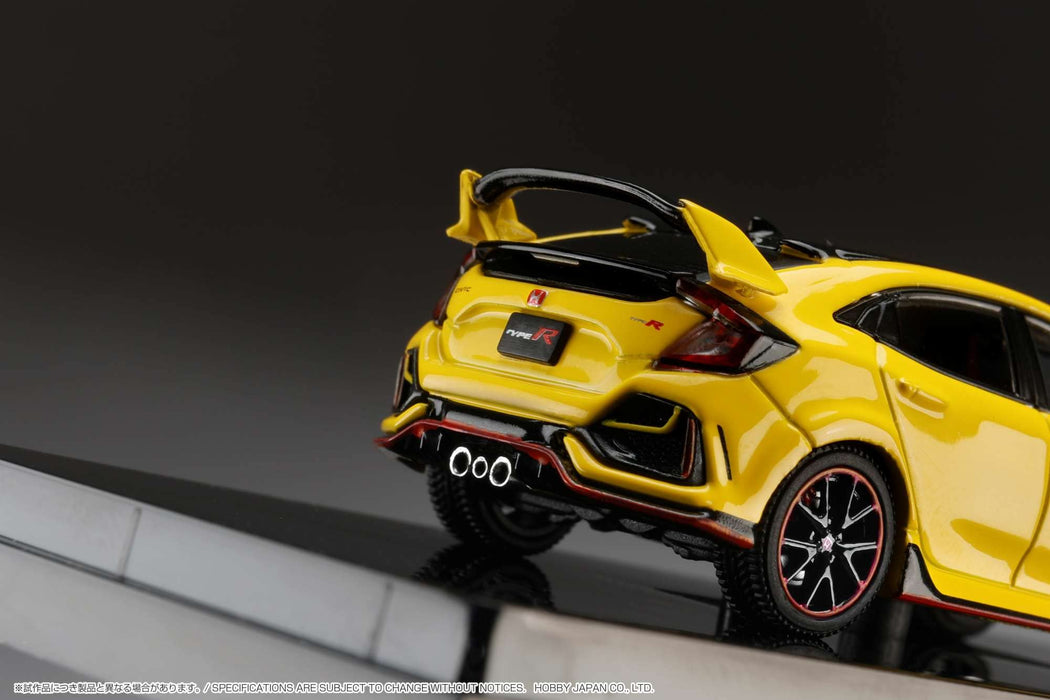 1/64 Honda Civic Type R FK8 2020 Ltd Ed Sunlight Yellow II w/Engine Hobby Japan