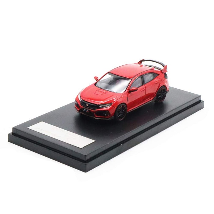 Lcd 1/64 Honda Civic Type R Type R Fk8 Diecast Model Car Left Handle Finished Product Red