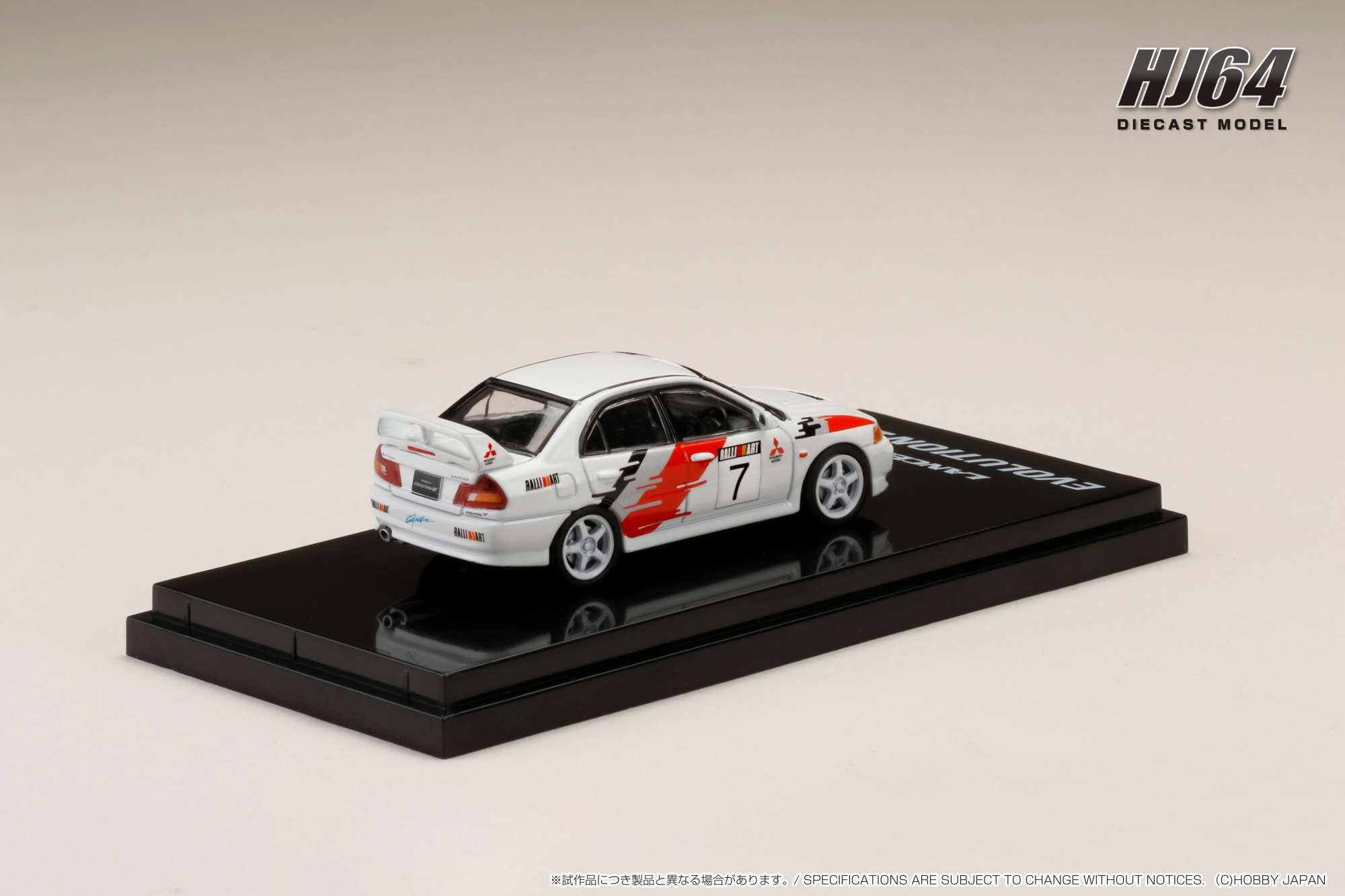 1/64 Hobby Japan Mitsubishi Lancer GSR Evo IV Gr.A Rally Scotia White- Japan Figure Store - #1 Bring To You The Best Japanese Goods