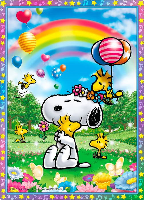 Beverly Crystal Jigsaw Puzzle Cjp-044 Peanuts Snoopy Rainbow Park (165 Pieces) Snoopy Puzzle