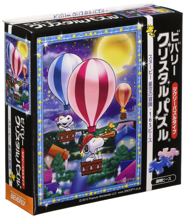 BEVERLY Crystal Jigsaw Puzzle Cjp-035 Peanuts Snoopy Starry Sky Adventure 165 pièces