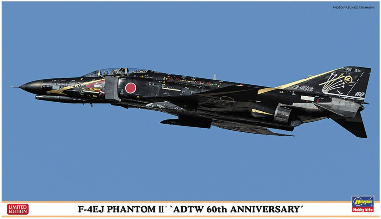 HASEGAWA – 02191 F-Ej Phantom II Adtw Bausatz zum 60-jährigen Jubiläum im Maßstab 1:72