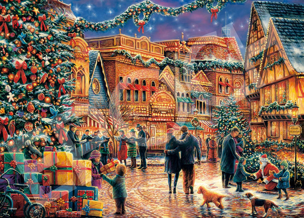 Puzzle 2000 pièces Noël sur la place de la ville Super petite pièce (38 x 53 cm)