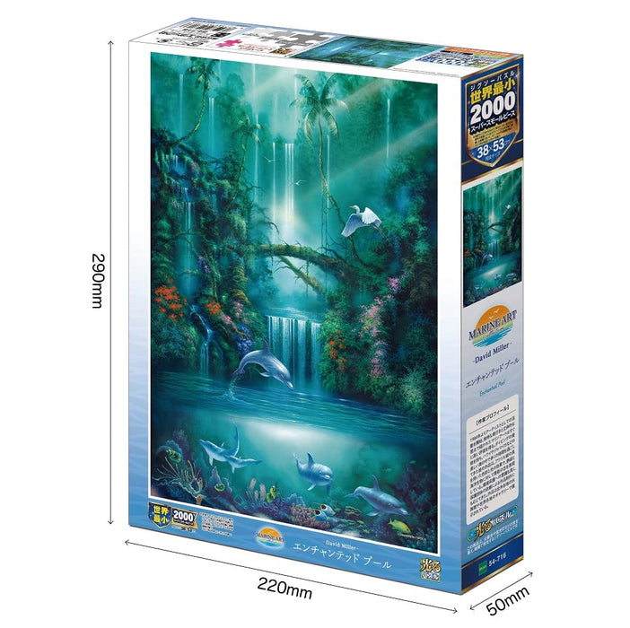EPOCH 54-716 Jigsaw Puzzle Enchanted Pool David Miller Glow In The Dark 2000 S-Pieces