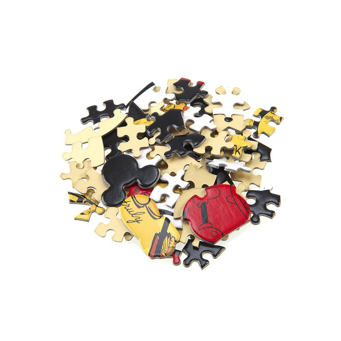 Yanoman Jigsaw Puzzle Silhouette Mickey Mouse (26.6X48.1Cm) Japan 258Pc
